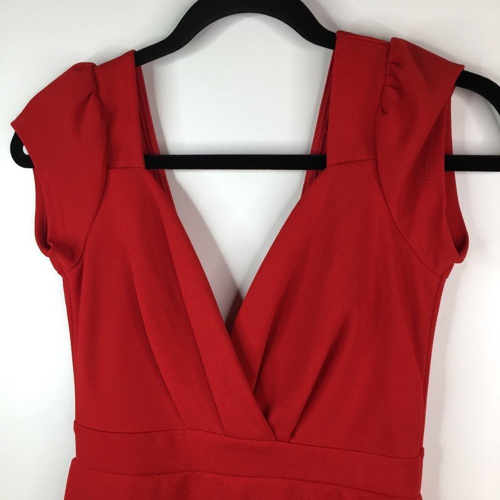 Lulu's Red Midi Dress - Picture 4 of 9